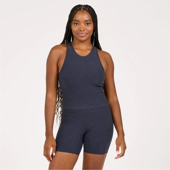 Vuori Elevation Plyo Tank Navy Blue Heathered Size XL - Picture 2 of 6